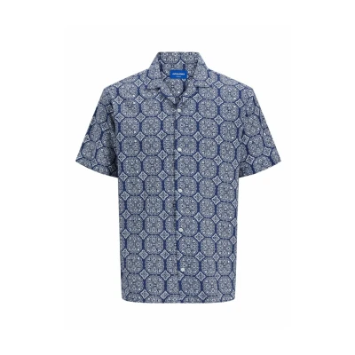 Afbeelding van Jack &amp; Jones Relaxed FIT Overhemd, Heren, Maat: XXL, Ocean cavern