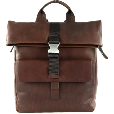 Afbeelding van JOOP! Leren Vrije tijd Rugzak met laptopvak Loreto Rico Backpack Darkbrown Bruine