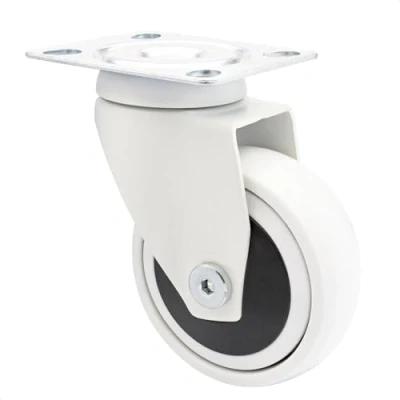 Afbeelding van WAGNER Design 3C zwenkwiel/apparaatrol/meubelrol wit, softloopvlak, diameter 75 mm, kogellagers, draagkracht kg 01227601