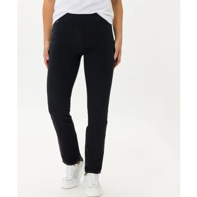 Afbeelding van BRAX Style Pamina Broek, Dames, Maat: 46xR, Navy