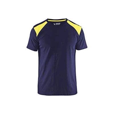 Afbeelding van Werkshirt Blåkläder Bi Colour Blauw/Geel maat L