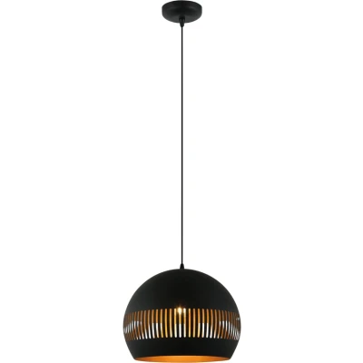 Afbeelding van Freelight Hanglamp Globo Zwart Goud Ø 40cm E27