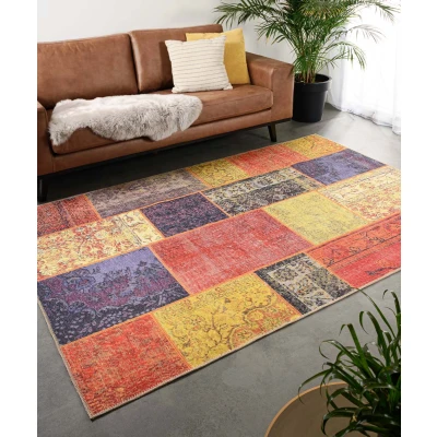Afbeelding van Patchwork Vloerkleed Fade Heritage Rood/multi 140x200 Cm