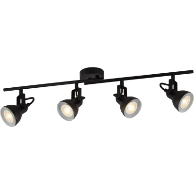 Afbeelding van Searchlight 4 lichts plafondlamp Focus 1544BK