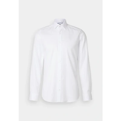 Afbeelding van OLYMP Overhemd Level 5 Wit maat 46 Heren Overhemden Formeel Effen met Slim fit Pasvorm Stretch