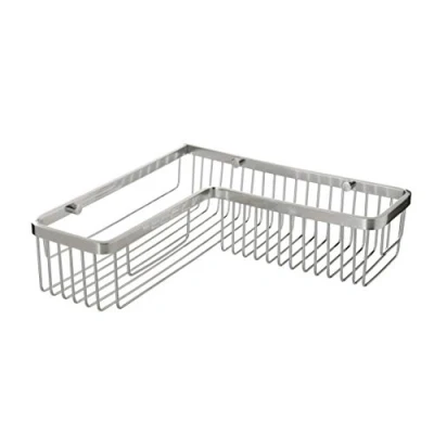 Afbeelding van Tatay Rectangular Met Hoek 30x30x8 Cm Douche Mand Zilver