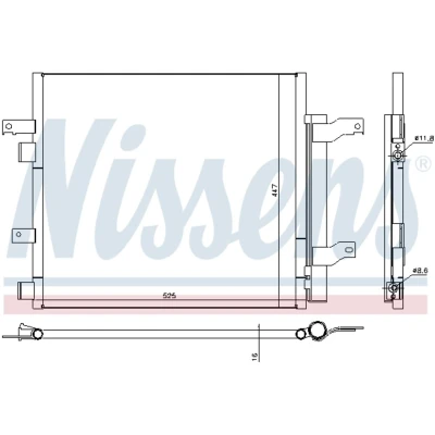 Afbeelding van Nissens Airco condensor 940536