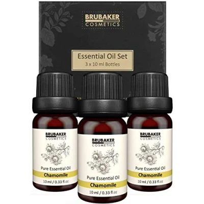 Afbeelding van BRUBAKER Cosmetics Set van 3 Kamilleolie Kalm, Harmonie Etherische Oliën Aromatherapie Geschenkset X 10 ML Natuur &amp; Veganistisch