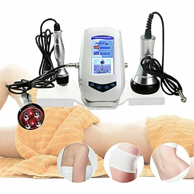 Afbeelding van anti cellulitis massageapparaat 3 in 1 ultrasoon cavitatie RF lichaam vetverbranding afslanken machine aging gezicht huidverjonging voor huidversteviging, gewichtsverlies