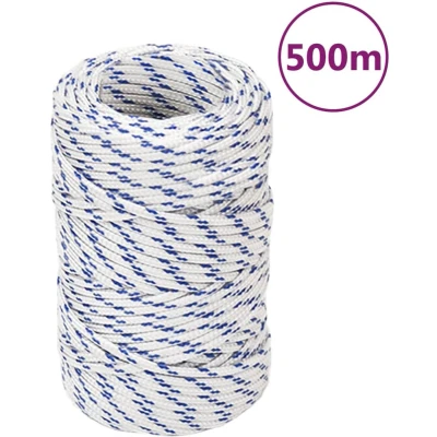 Afbeelding van vidaXL Boot touw 2 mm 500 m polypropyleen wit
