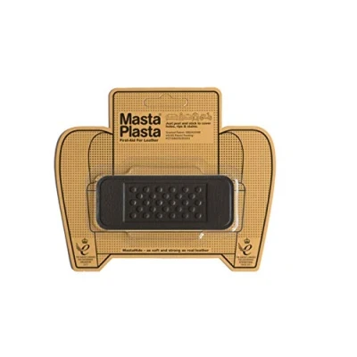 Afbeelding van MastaPlasta Zelfklevende premium lederen reparatiepatch donkerbruin verband 10 cm x 4 (4 inch 1,5 in). EHBO voor banken, autostoelen, handtassen en jassen