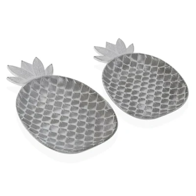Afbeelding van Middenstuk Versa ananas 21,5 x 3 35 cm (2 Onderdelen)