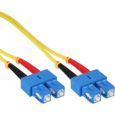 Afbeelding van SC Duplex Optical Fiber Patch kabel Single Mode OS2 15 meter InLine