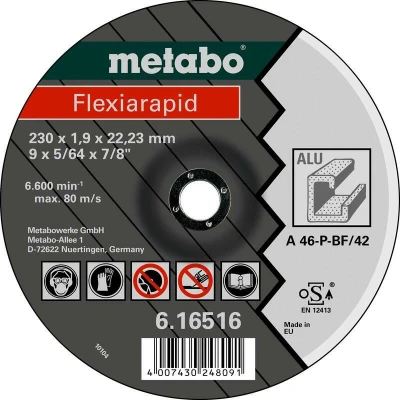 Afbeelding van Metabo Accessoires Doorslijpschijf Ø 125x1,0x22,23 mm Aluminium Flexiarapid 25 stuks 616513000