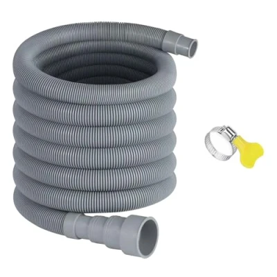 Afbeelding van Afwaterslang voor caravans, 3 meter afvoerslang camper, inklapbare met verstelbare adapter, lekvrij en ruimtebesparend, campers, aanhangers