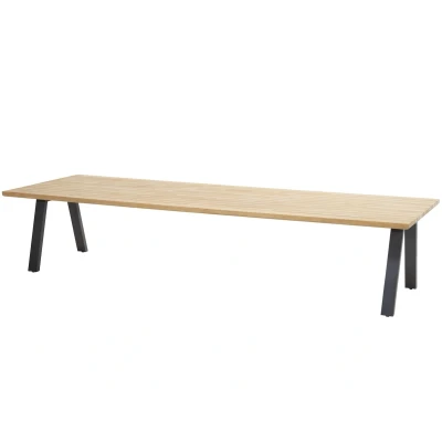 Afbeelding van Ambassador low dining tuintafel 280x100xH69 cm teak Taste 4SO