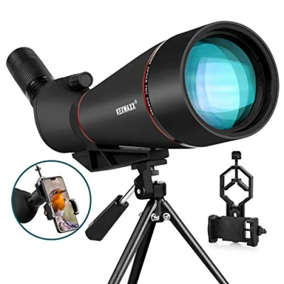 Afbeelding van Spotting Scopes voor Vogels kijken 100mm &amp; 25 75X met Statief Telefoon Adapter Waterdicht Schokbestendig Mistbestendig BAK4 FMC Monoculaire Telescoop Zwart