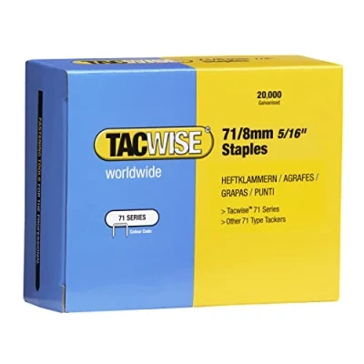 Afbeelding van Tacwise 0368 nietjes, 20.000 stuks, verzinkt, 71/8 mm, zilverkleurig, stuks