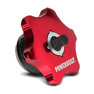 Afbeelding van Powerbuilt 1/4 inch aandrijving 2 in 1 duim ratel en bits driver, vinger ratel, rood, 941248
