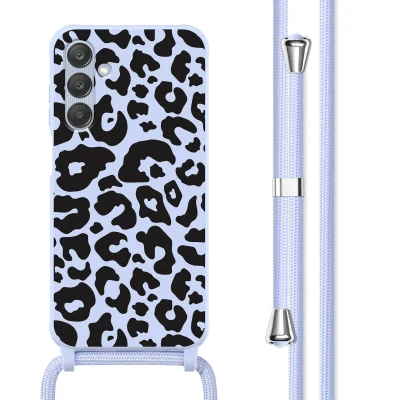 Afbeelding van Samsung Galaxy A25 Hoesje Siliconen en TPU (zacht) imoshion Softcase/Koordhoesje/Backcover Animal Lila Telefoonhoesje
