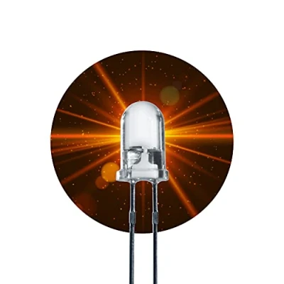 Afbeelding van Lumetheus LED 5mm kleur oranje 25000 mcd 100 stuks licht emitterende diode extra heldere 2 3 V pin LED&#039;s