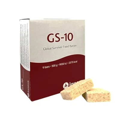 Afbeelding van GS 10 Global Survivor Emergency Food 500 gram eenheid noodvoeding noodrantsoen product hermetisch verzegeld extreem lange houdbare energierepen