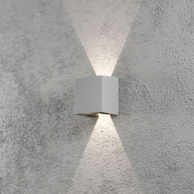 Afbeelding van Konstsmide Cremona 7959 310 LED buitenlamp (wand) Energielabel: G (A G) vast ingebouwd 6 W Grijs