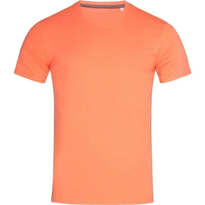 Afbeelding van Stedman Clive Crew Neck Abrikoos rondgewoven katoen Small Heren