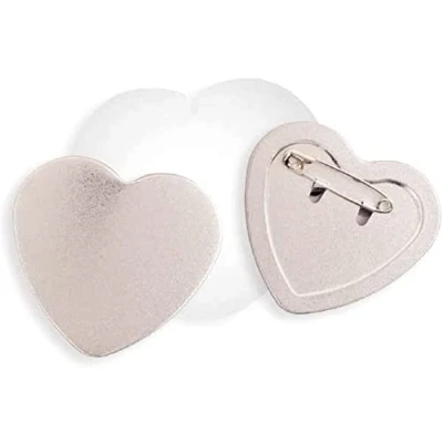 Afbeelding van We R Makers Button press Refill pack Heart 58mm
