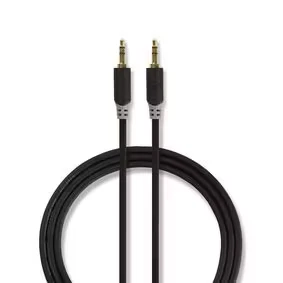 Afbeelding van 3.5 mm jack kabel Nedis 10 meter (Stereo, Verguld)
