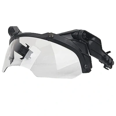Afbeelding van WISEONUS Universele tactische helmbril, verwijderbare airsoft paintball jachtaccessoires voor MICH/FAST helm (transparante lens)