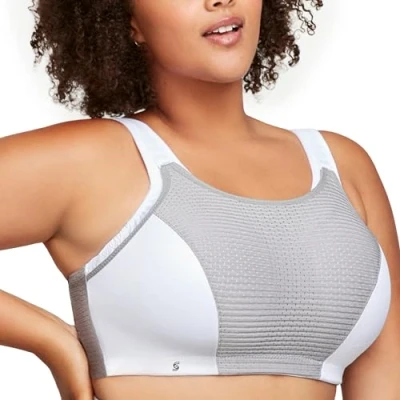 Afbeelding van Glamorise Dirndl, beha voor dames, wit/grijs, 105C