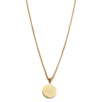 Afbeelding van Zentana Ketting Aemeth Zegel 7 Aartsengelen John Dee RVS Goudkleurig