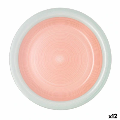 Afbeelding van Eetbord Quid Kaleido Groen Koraal Keramisch Ø 27 cm (12 Stuks)
