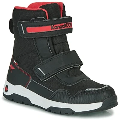 Afbeelding van KangaROOS K mj Sharp V RTX Trekking en wandellaarzen voor kinderen, uniseks, Jet Black Fiery Red, 27 EU