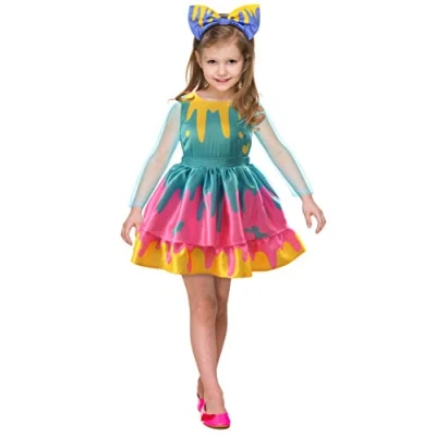 Afbeelding van L.O.L. Surprise! Mindy Splatters dress costume disguise official girl (Size 6 9 years) with accessories