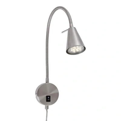 Afbeelding van Briloner Leuchten COMFORT LIGHT Wandlamp Muurlamp met Zwanenhals GU10 4W Mat Nikkel