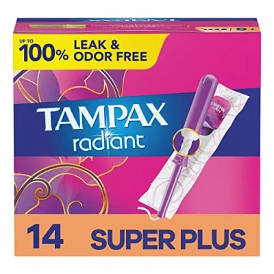 Afbeelding van Tampax Stralende tampons, Super Plus absorptievermogen, ongeparfumeerd, 14 tellen (verpakking kan variëren)
