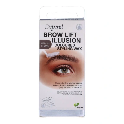 Afbeelding van Depend Perfect Eye Brow Illusion Wax Medium Brown 5 g
