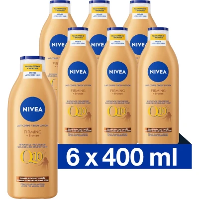 Afbeelding van 6x Nivea Bodylotion Firming + Bronze Q10 400 ml