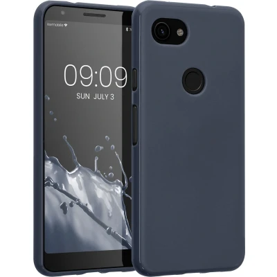 Afbeelding van kwmobile telefoonhoesje geschikt voor Google Pixel 3a Hoesje smartphone Back cover in bosbesblauw