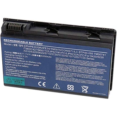 Afbeelding van XITAIAN 5200mAh GRAPE32 TM00741 Vervangende Batterij voor ACER Extensa 5120 5210 5220 5230 5235 5420 5430 5610 5620 5630 7120 7420 7620