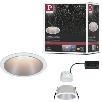 Afbeelding van Paulmann 93409 Cole Coin Inbouwlamp LED 6 W Wit, Zilver
