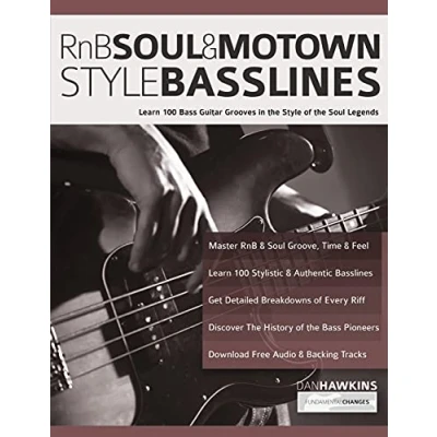 Afbeelding van RnB, Soul &amp; Motown Style Basslines: Learn 100 Bass Guitar Grooves in the of Legends