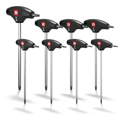 Afbeelding van TORX® T Griff Schroevendraaier Set 8st, TX940, met HybridTouch — Made in Germany (INBUS® 74124)