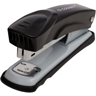Afbeelding van Q connect Nietmachine Metaal Half Strip 25vel Zwart