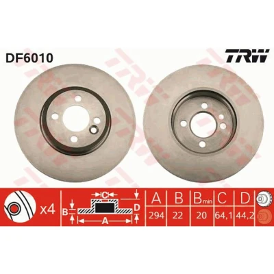 Afbeelding van Trw Remschijf DF6010