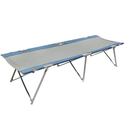 Afbeelding van Campingbed (grijs/blauw)
