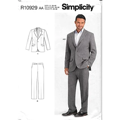Afbeelding van SIMPLICITY SS9241AA Mannen/BOY Sportkleding 34 36 38 40 42, Wit, AA