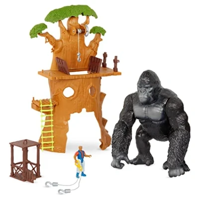 Afbeelding van Terra by Battat 62243466395 Speelset Natuur Dier, Educatief Speelgoed Gorilla Expeditie Silverback